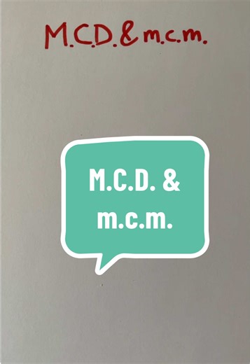 Risposta a @22 fatemi sapere se è tutto chiaro su MCD e mcm #matematica #matematicaperte #mate #MCD #mcm
