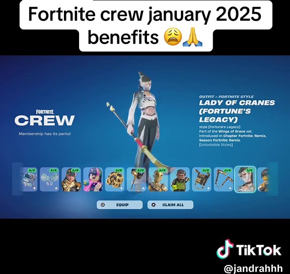 Fortnite Crew January 2025: Benefits Overview