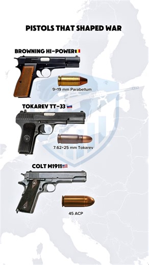Pistols That Shaped War | Hi-Power, TT-33 & M1911