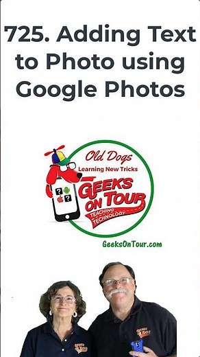 Adding Text to a Photo in Google Photos Tutorial Video 725 #short