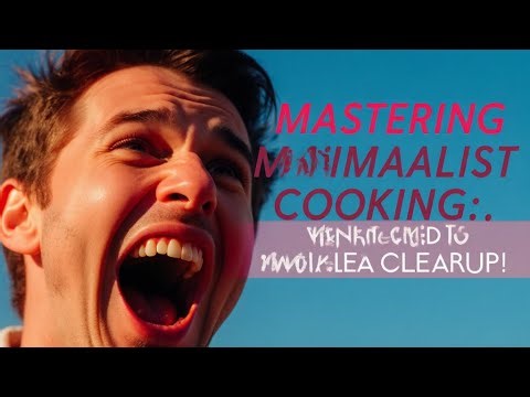 Mastering Minimalist Cooking: A Guide to Minimal Cleanup
