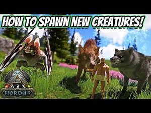 HOW TO SPAWN ALL NEW FJORDUR CREATURES, SPAWNABLE ON EVERY MAP!! || Ark Survival Evolved!