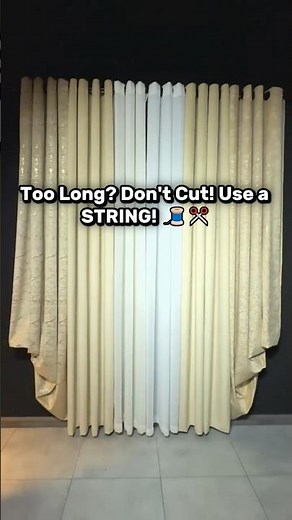 The "Bubble Hem" Curtain Hack (No Sewing!) ☁️🏠 #shorts