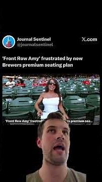 I had no idea who Front Row Amy was before this. #brewers #mlb