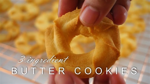 694K views · 2.6K reactions | How to make 3 Ingredient Butter Cookie ready in minutes. Here's what you'll need: 1 cup salted butter (227g) 1/2 cup icing or powdered sugar (65g) 2 cups all purpose flour (250g) -You can add a teaspoon of vanilla or almond extract if you prefer. | Savor Easy | Facebook