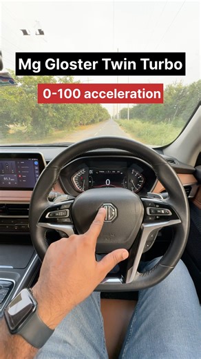 Mg Gloster 0 to 100 Acceleration in seconds ? #mohitvihem #mohitvihemnews #mgindia #shorts