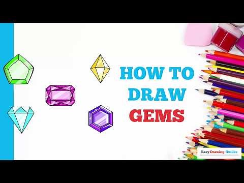 How to Draw Gems in a Few Easy Steps: Drawing Tutorial for Beginner Artists