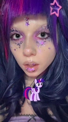 Twilight Sparkle Glitter Makeup Tutorial