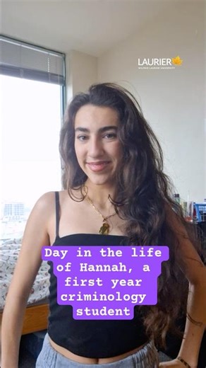 Day in the Life (DITL) of Hannah, a Laurier Brantford student
