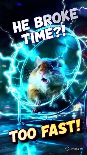 Hamster Runs So Fast It Goes Back in Time?! 🐹⚡
