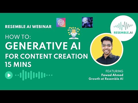 How to use Generative AI (GPT-3 and AI Voices) in 15 Minutes.