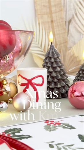 41K views · 262 reactions | Some Christmas dining table ideas using only Kmart Australia goodies! Absolutely everything here is from Kmart! (Kindly gifted) #thekmarthome #kmartstyle #kmarthome #kmartliving #budgetstyling #xmastable #kmartinspiredliving #kmartstyling #kmartlife #kmartbargains #kmartaustralia #finditstyleit #kmartaus #christmas2025 #kmartnewfinds #christmasdining | thekmarthome | Facebook