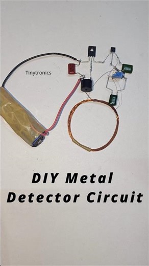 Metal Detect Hote Hi Buzzer ON! 😳 DIY Mini Metal Detector #Shorts