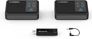 AVerMedia Wireless Conference Speakerphone 360° Voice Pickup, Noise Reduction, Mute Button, Conference Speaker for 10 People, Compatible with Laptop, PC, PTZ Cam