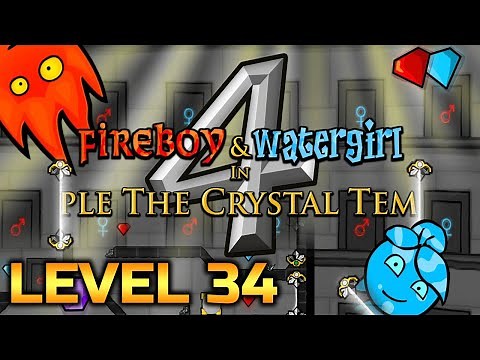 Fireboy And Watergirl 4: The Crystal Temple Level 34 Full Gameplay