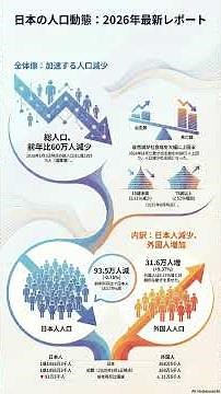 人口推計（2026（令和8）年1月報） #shorts