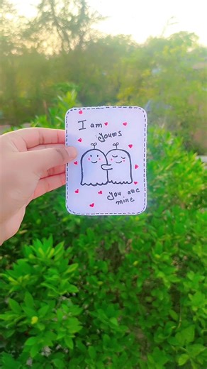 Handmade card for your loved ones! easy gift card ideas #diy #handmade #craft #shorts #love #couple