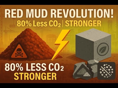 The Green Cement Breakthrough: How Red Mud Geopolymers Slash CO2 & Costs