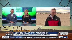 Getting ready for Alienstock in Rachel