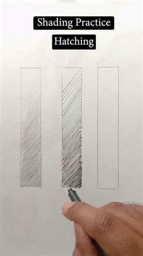 Hatching Shading Practice | AN #hatching #drawing #beginnerartist #art