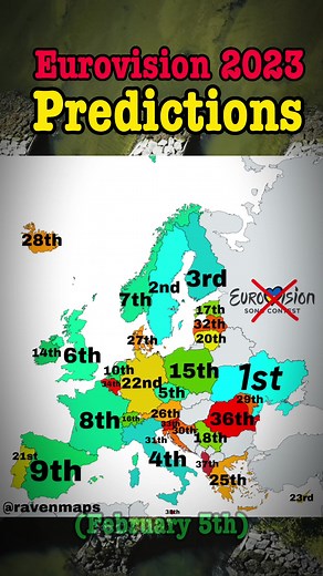 This information is taken from eurovisionworld.com #eurovision #ravenmaps #maps 🇪🇺