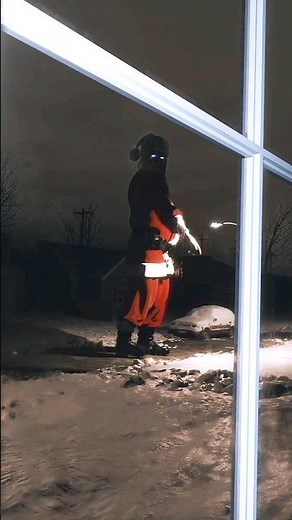 He knows if you've been bad or good! 🧑‍🎄 #santa #christmas #scary #cursed #horror #shorts