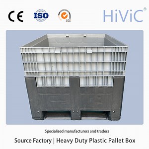 [Hot Item] Solid Cargo Pallet Container/ Stackable High Quality Storage Equipment/Large Plastic Crates/Plastic Pallet Box
