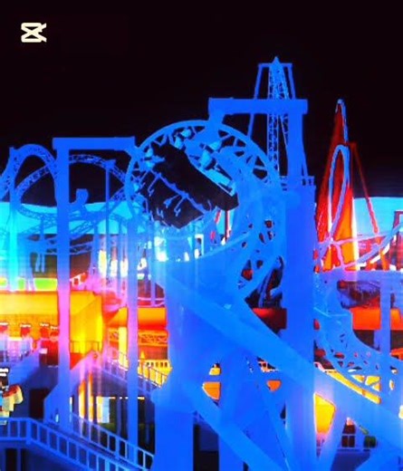 Intamin 10 inversion coaster TPT2 #roblox #amusementpark