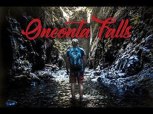 Swimming Under a Waterfall | Oneonta Falls