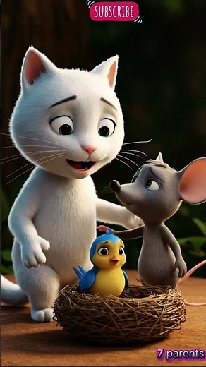 Kisah Persahabatan Kucing, Tikus, dan Burung | Cerita Anak Edukatif Animasi Pendek