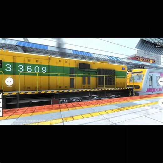 Rg train tech demo local train crossing game #localtrain #traincrossing