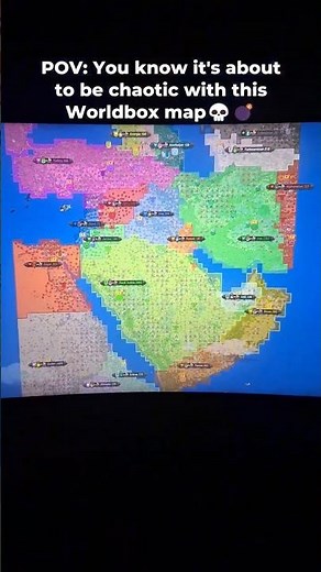 Can't get more chaotic than this Worldbox map!☠️ #worldbox #worldboxgameplay #superworldbox