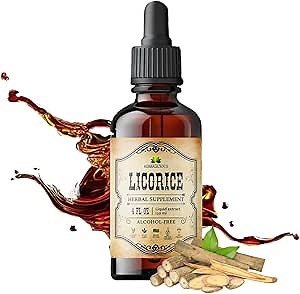 HERBALICIOUS Licorice Root Extract (Glycyrrhiza glabra) – Organic Liquid Herbal Extract, 4 fl oz – Vegan, Non-GMO, Gluten-Free