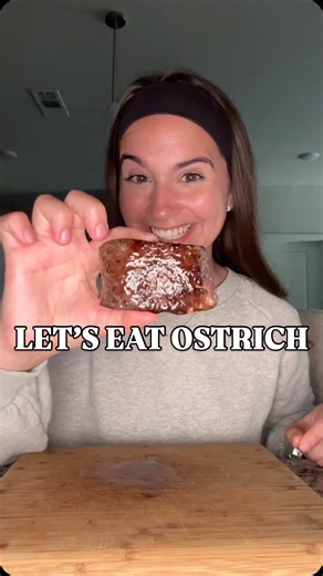 @gracekellyanneats | Never thought I’d be eating ostrich for dinner 😋🍽️ #steak #ostrich #eating #eatwithme #foodie | Instagram