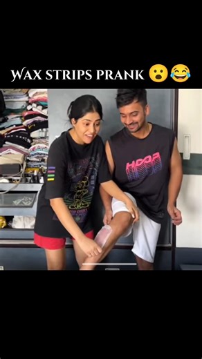 Wax strips prank on Suraj 😅🥹 Suyash vlog 💗 #funny #shortvideos #viral #shorts #funnyreel