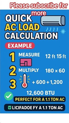 ❄️ Want to find the perfect AC size for your room?