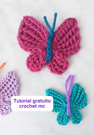 Tutorial de Mariposas en Croché Tunecino | Crochet MC