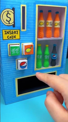 DIY Working Sprite Vending Machine with Paper | Paper Craft Ideas #shorts #papercraft
