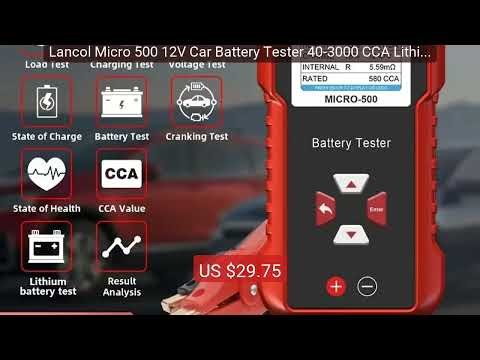 Lancol Micro 500 12V Car Battery Tester 40-3000 CCA Lithium Battery... — Top Rated 2026 | Buy Now!