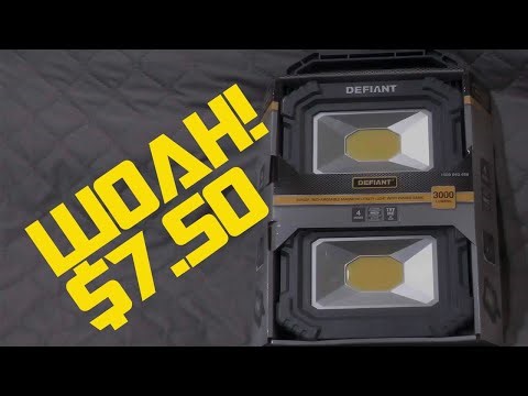 Deal Finds: Defiant 3000 Lumens Rechargeable Magnetic Utility Light With Power Bank (2-Pack ) Test