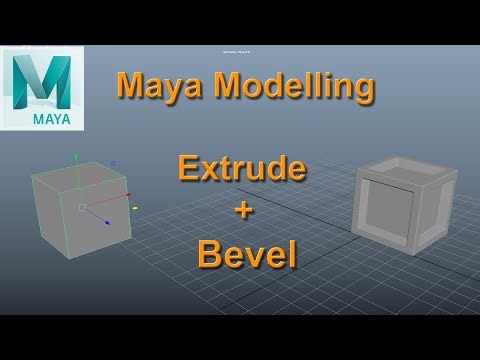 Maya Basic Modeling Extrude And Bevel