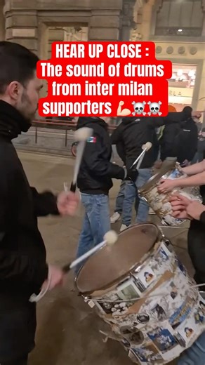 POV: Standing Next to Inter Milan Ultras Drums 🔵⚫ | Incredible Rhythm at San Siro