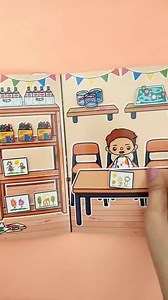 Toca Boca Quiet Book School Time Paper Doll Template Educational Pretend Play Activity Printable Learning Toy for Kids - Etsy