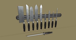 Kitchen Knife Set | 3D Interior | Unity Asset Store