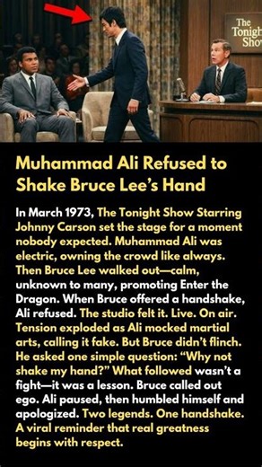 Muhammad Ali Refused to Shake Bruce Lee’s Hand#shorts#viral