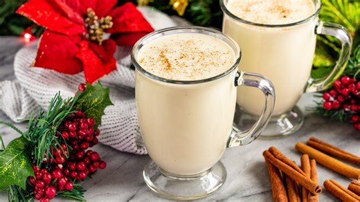 Old fashioned homemade eggnog