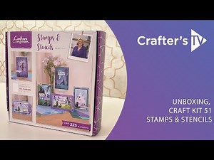 Monthly Craft Kit #51: Stamps & Stencils Unboxing with Debbie Fisher