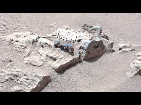 Curiosity Blasts Laser at Mars 'Stonehenge'
