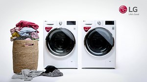 1 1 = 4! Med två LG kombinerade tvättmaskiner/torktumlare har du två tvättmaskiner och två torktumlare – för större flexibilitet på mindre yta. Perfekt när familjen (och smutsvätten) växer! | LG Global