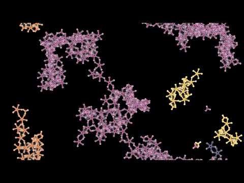 Aggregating pentagonal and triangular molecules in an electric field